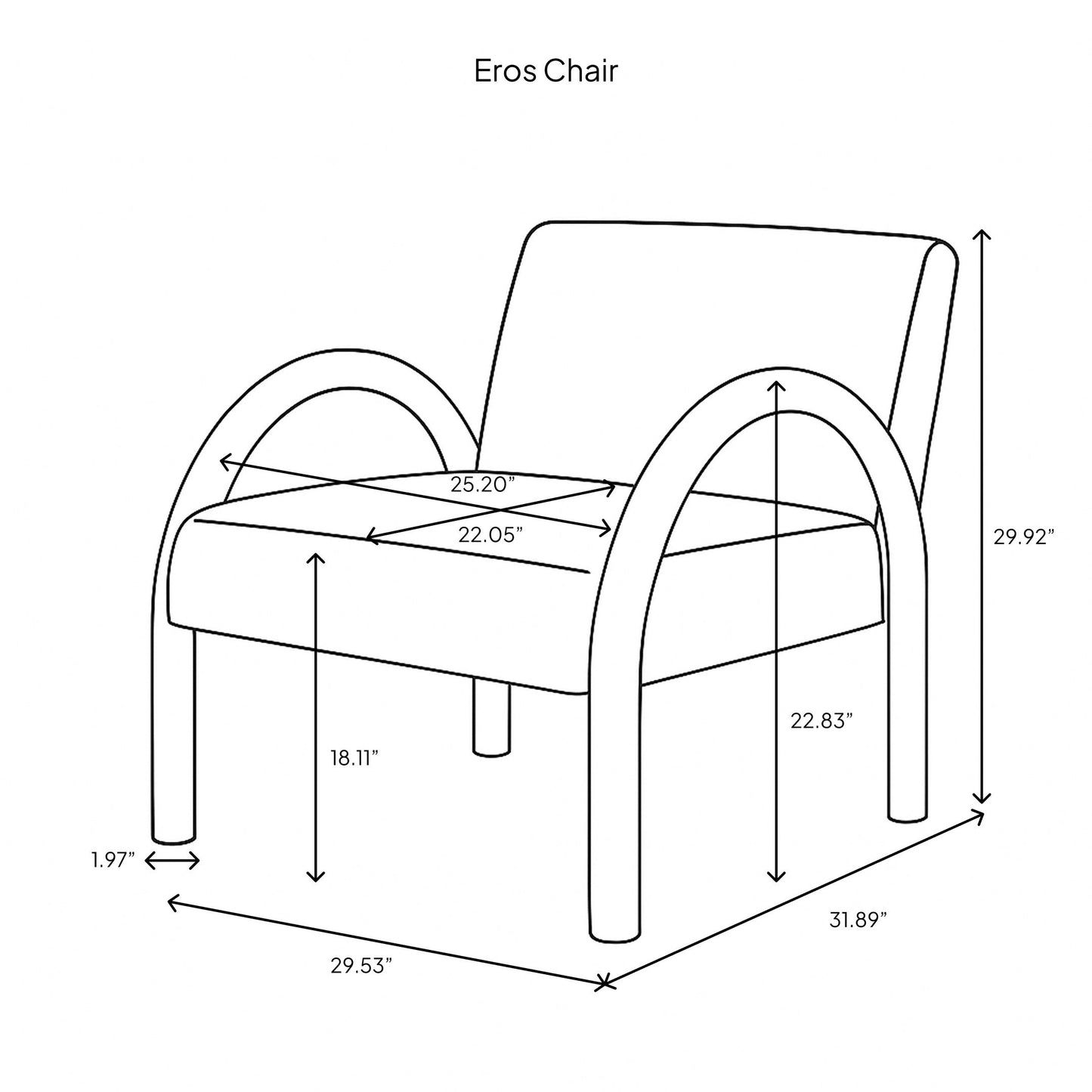 Eros Chair - Truffle