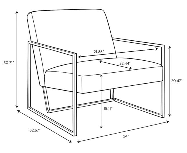 Ferris Condo Size Chair - Stone