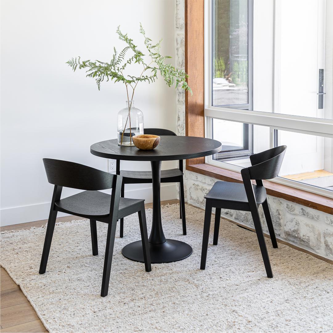Astrid Stackable Chair - Black