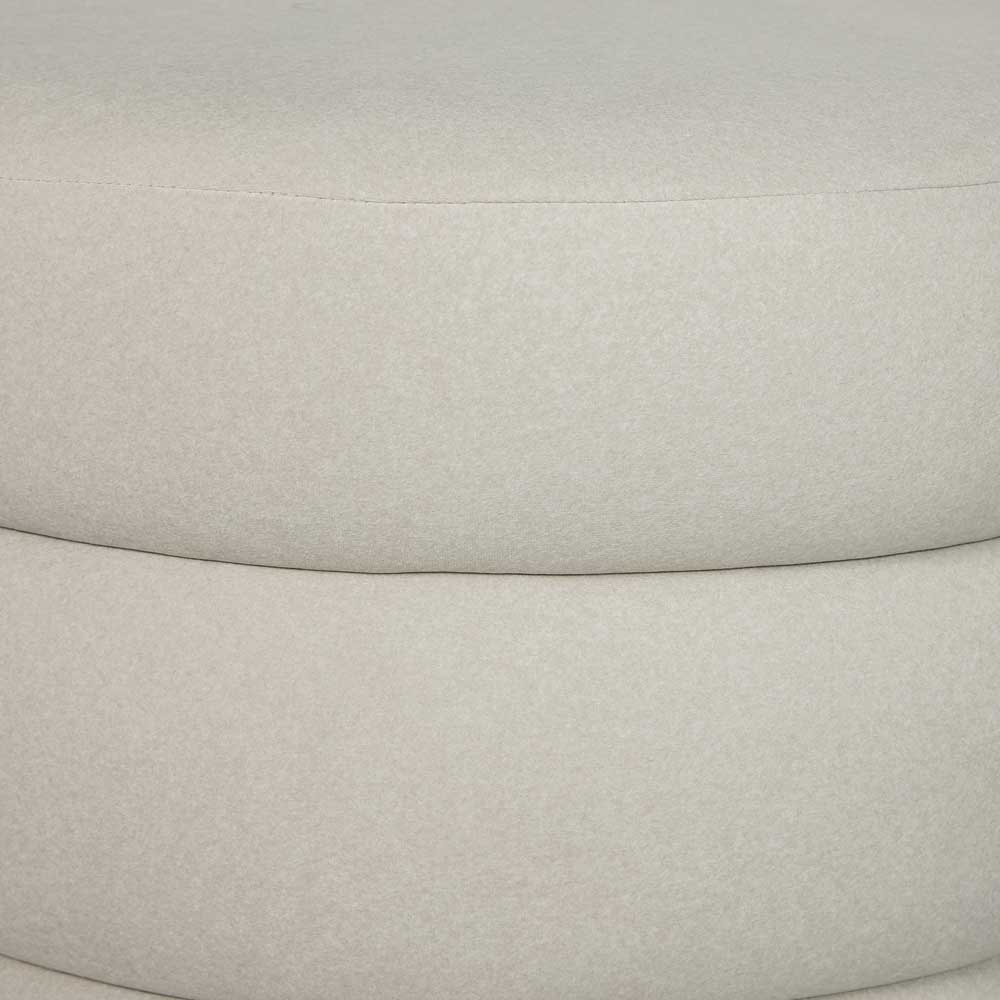 Fiel Ottoman - Velvet Ecru