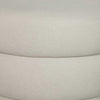 Fiel Ottoman - Faux Mohair Ecru