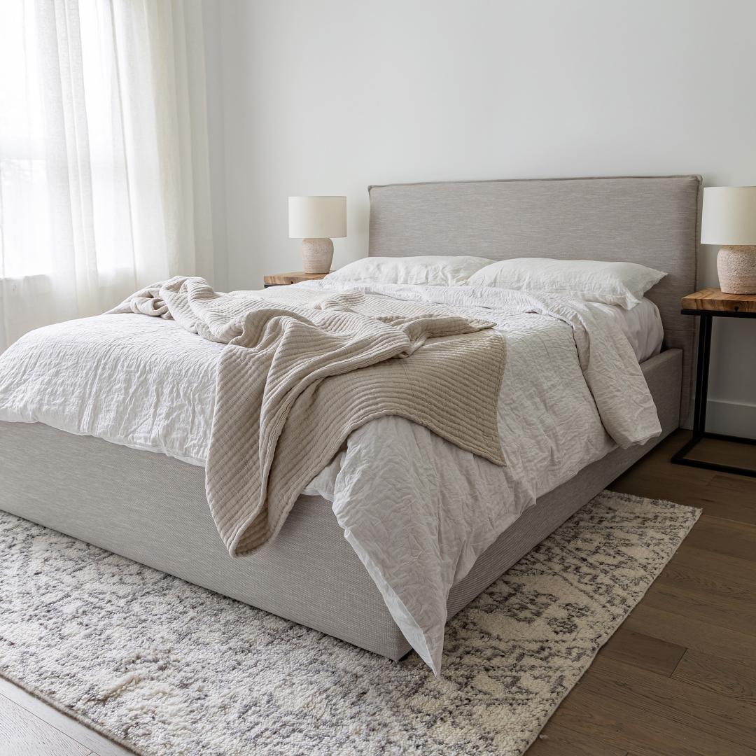 Julia Queen Storage Bed Short - Sand