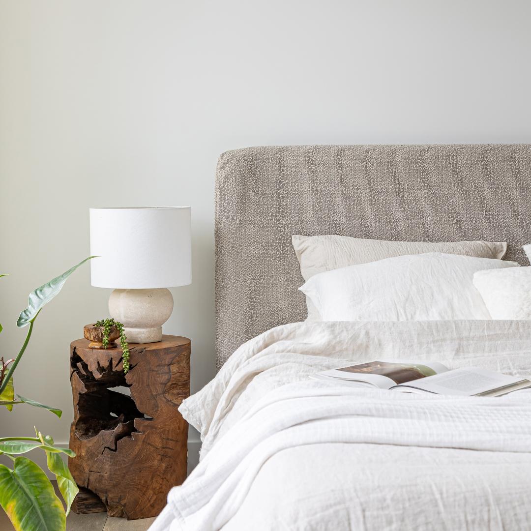 Faye Queen Bed Short - Truffle