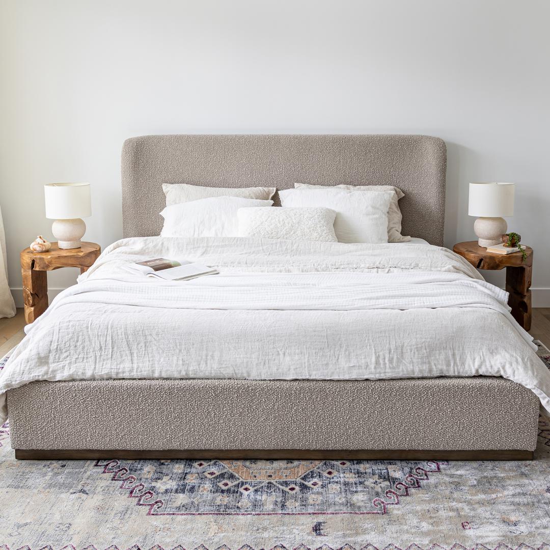 Faye Queen Bed Short - Truffle
