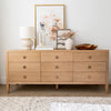 Hara 9 Drawer Dresser - Natural Oak