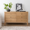 Hara 6 Drawer Dresser - Natural Oak