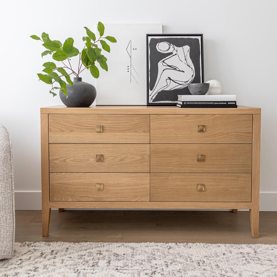 Hara 6 Drawer Dresser - Natural Oak