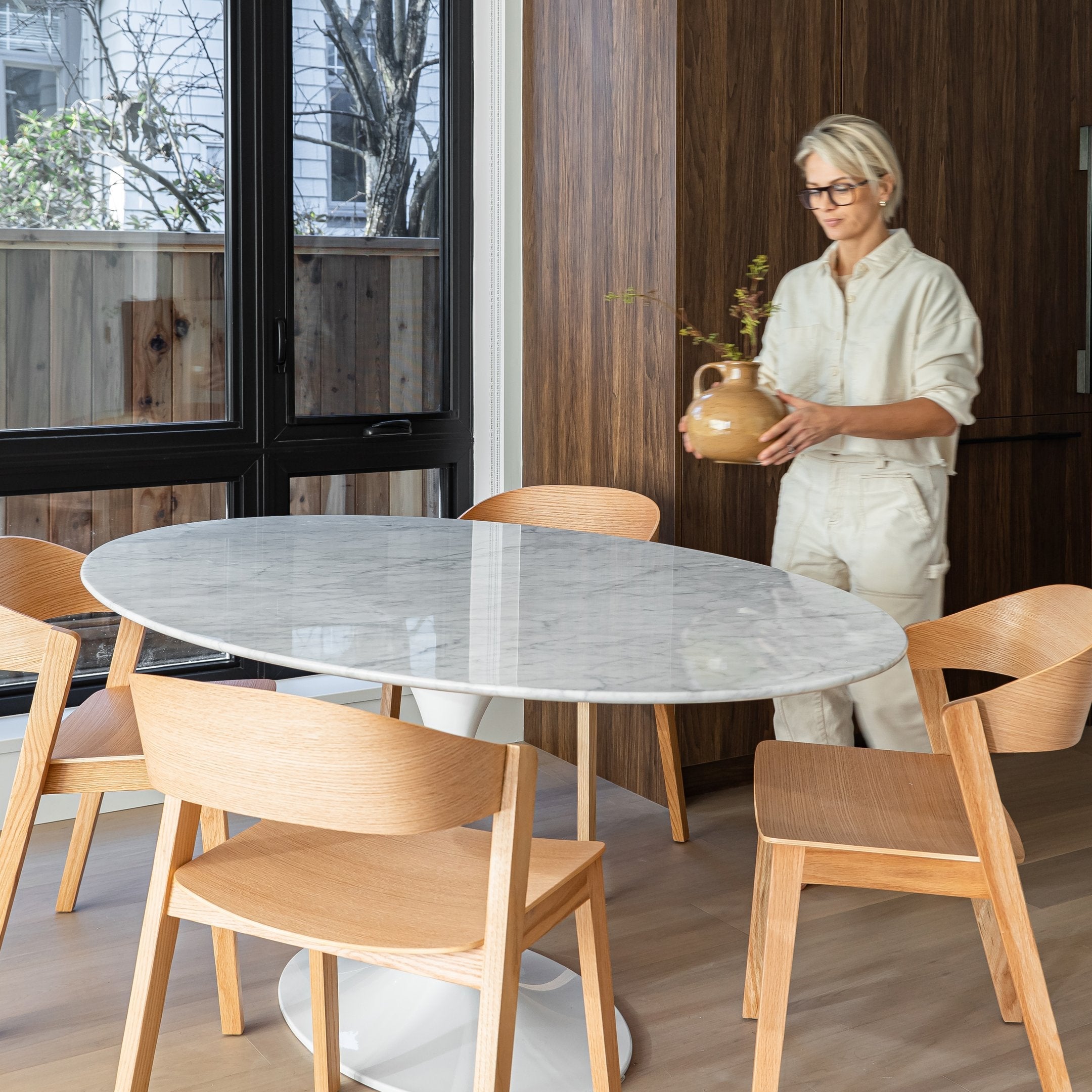 Flute Condo Dining Table - Oval