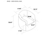 Aspen Swivel Chair - Ivory