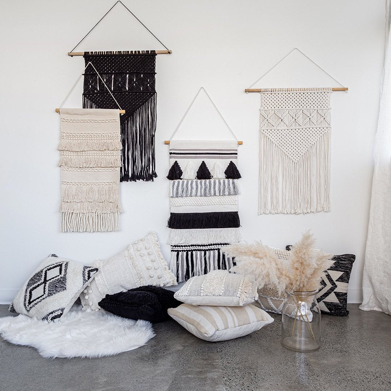 Bohemian Nepal Macrame Wall Hanging