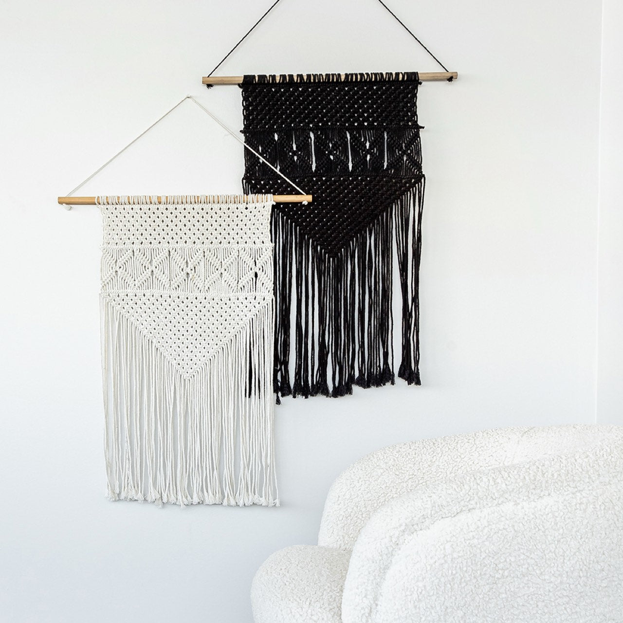 Bohemian Rio Macrame Wall Hanging - Black