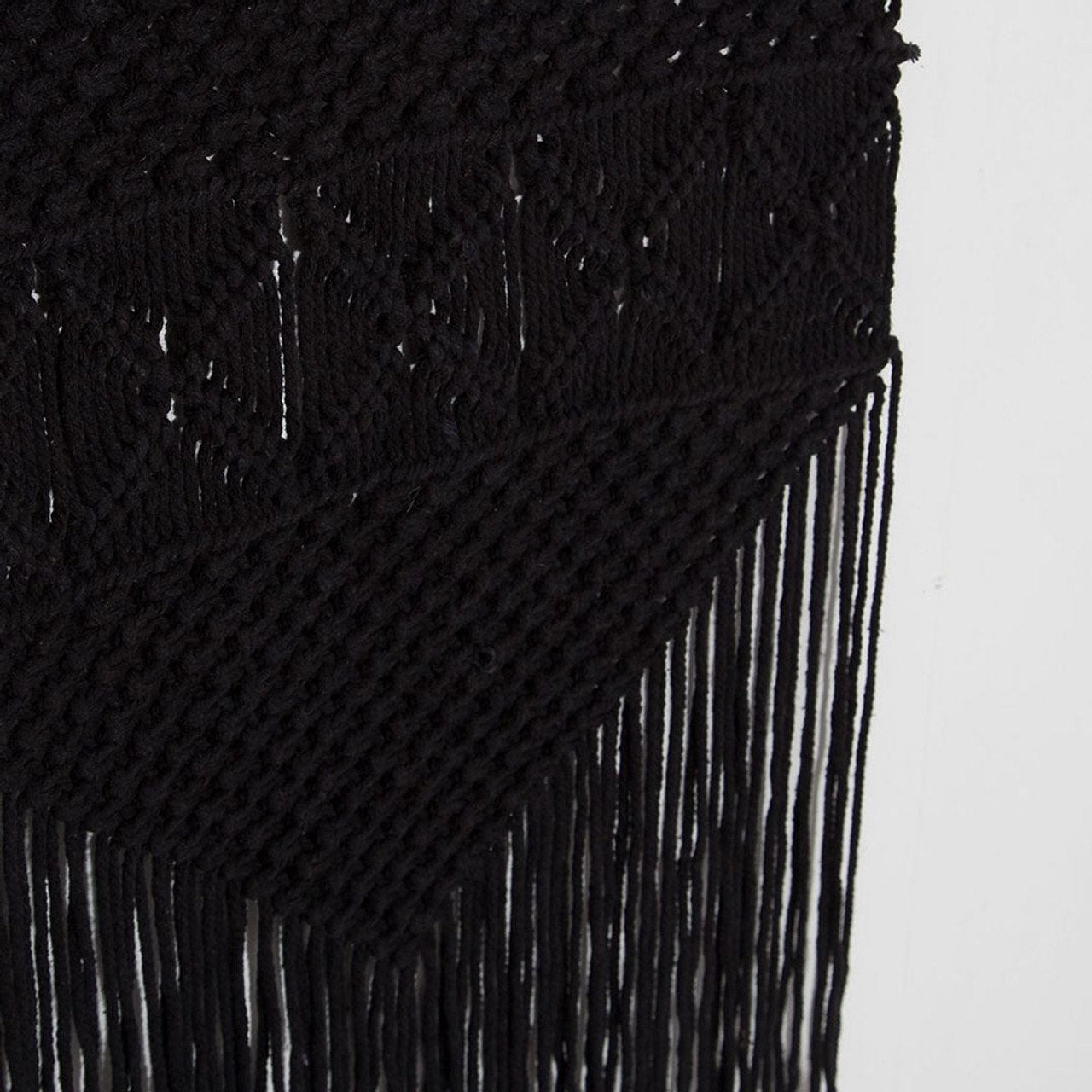Bohemian Rio Macrame Wall Hanging - Black