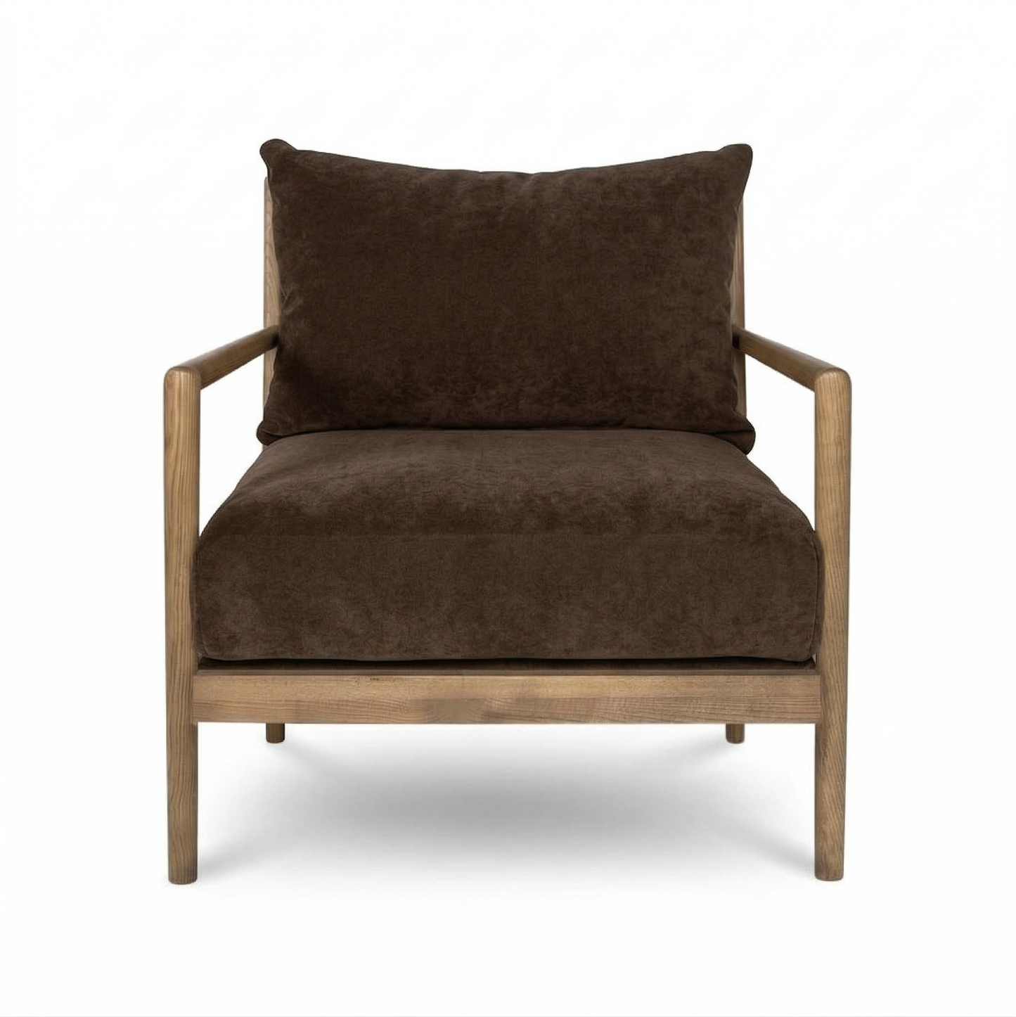 Brit Accent Chair - Velvet Coffee