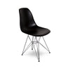 Cairo Chair - Black Seat Chrome Base