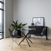 Cairo Chair - Black Seat Chrome Base