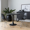Cairo Chair - Black Seat Chrome Base