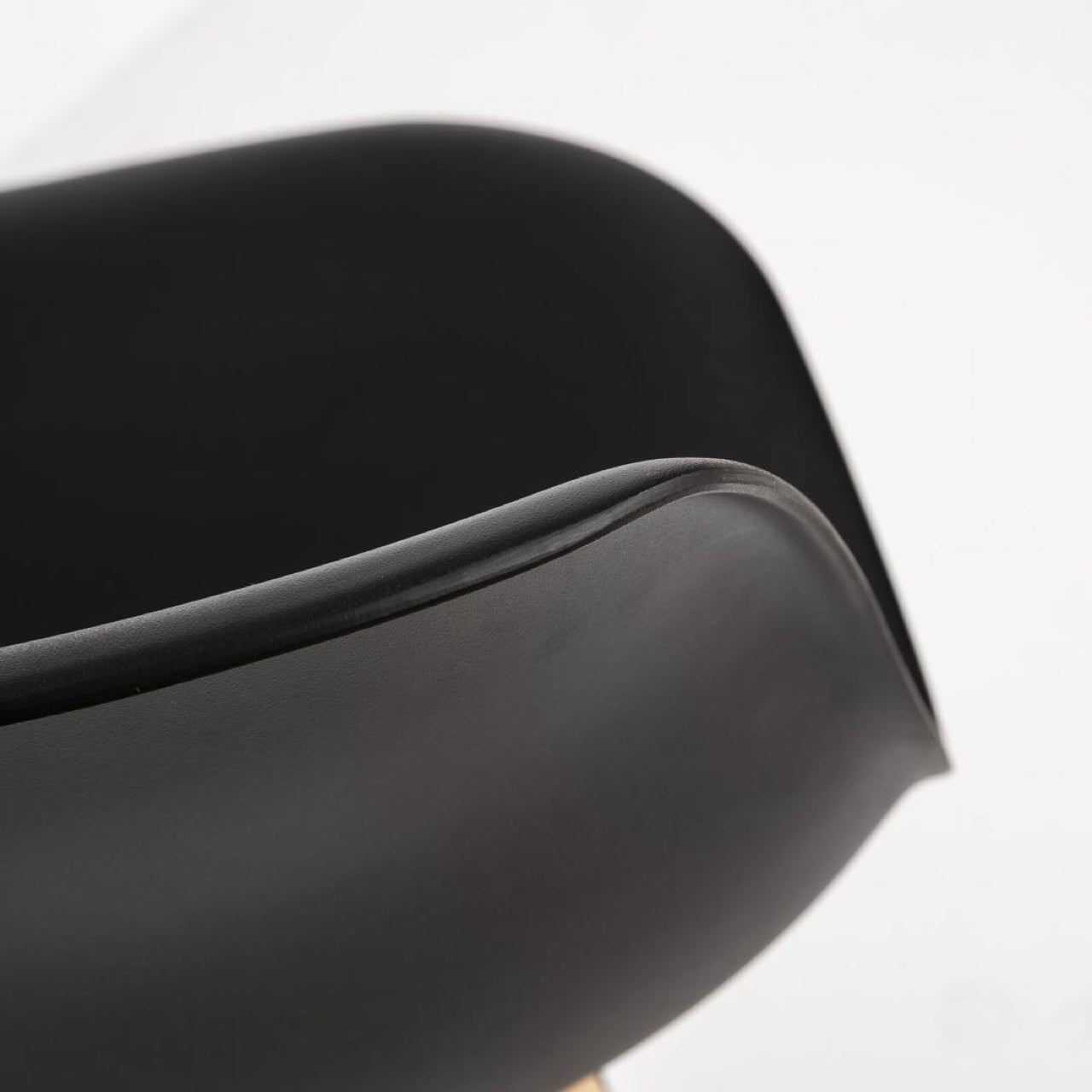 Cairo Chair - Black Seat Chrome Base