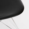 Cairo Chair - Black Seat Chrome Base