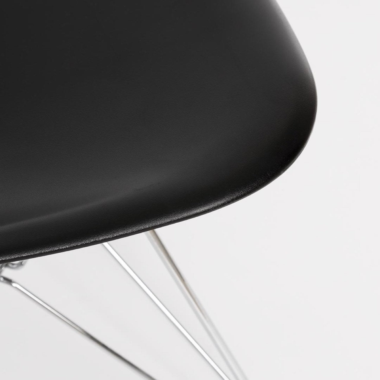 Cairo Chair - Black Seat Chrome Base