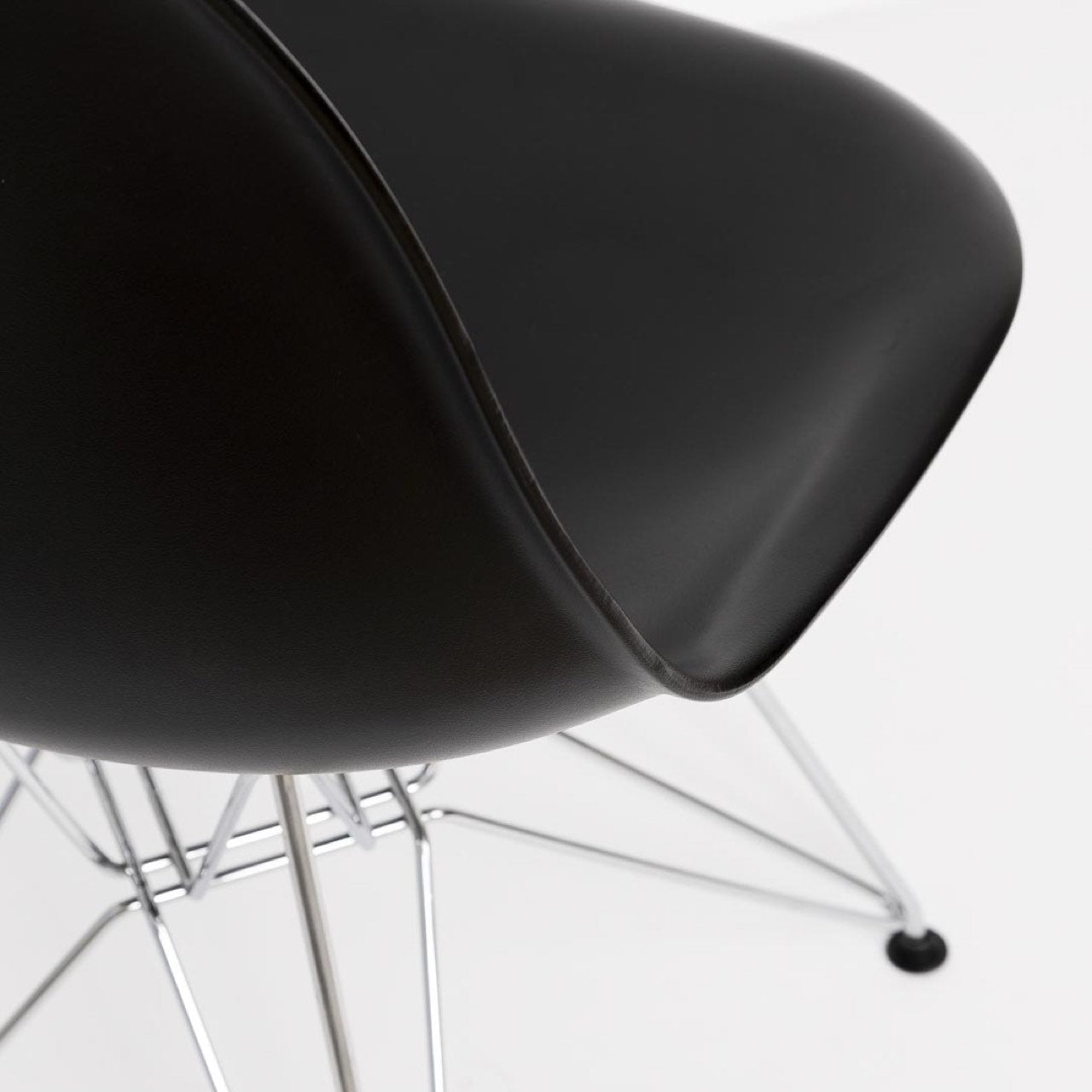 Cairo Chair - Black Seat Chrome Base