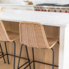 Calabria Stackable Counter Stool - Natural