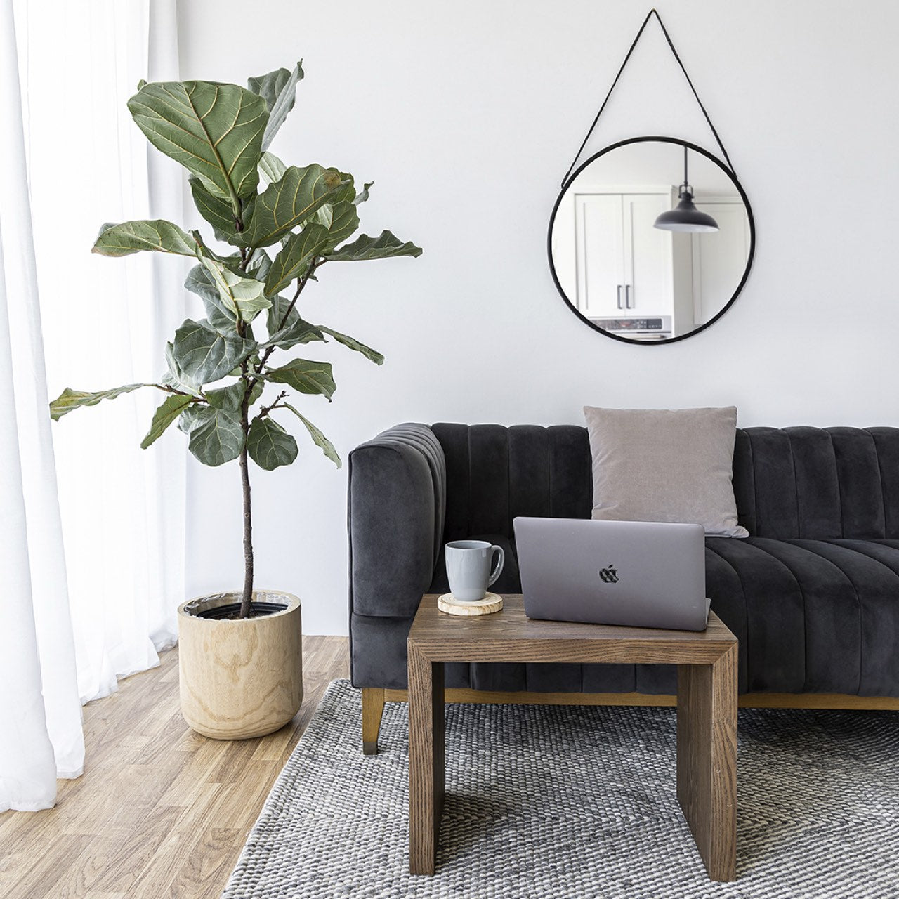 Elliot Condo Sofa - Smoke Grey