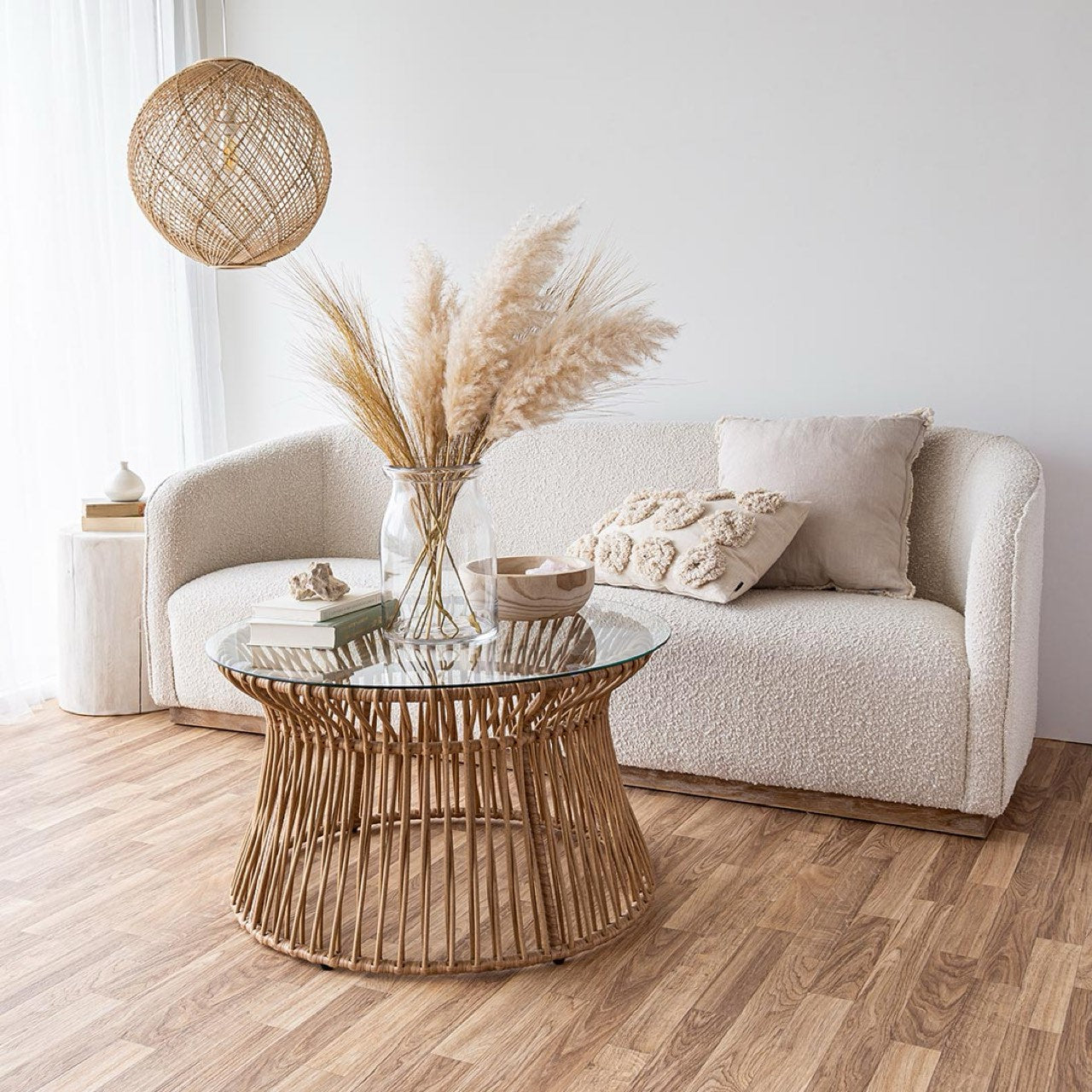 Evita Sofa - Cream Boucle