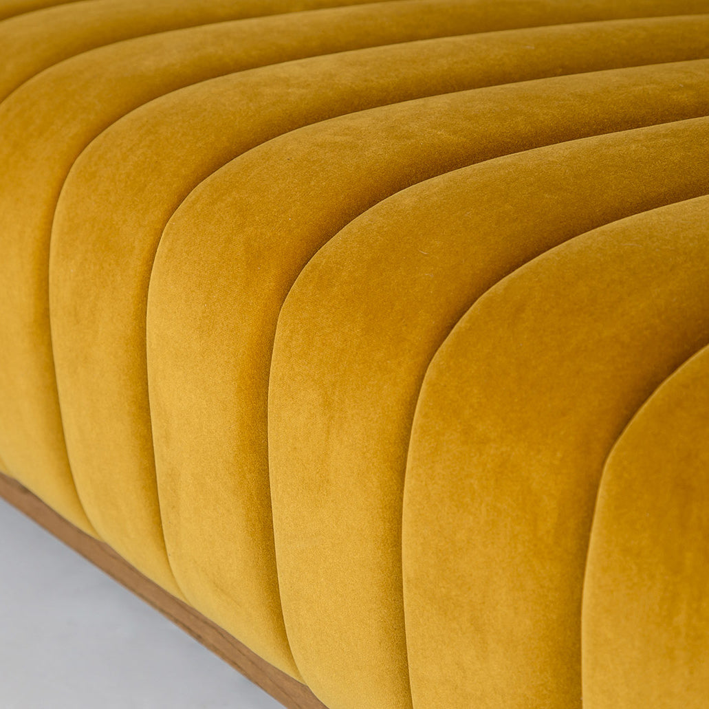 Elliot Condo Sofa - Mustard