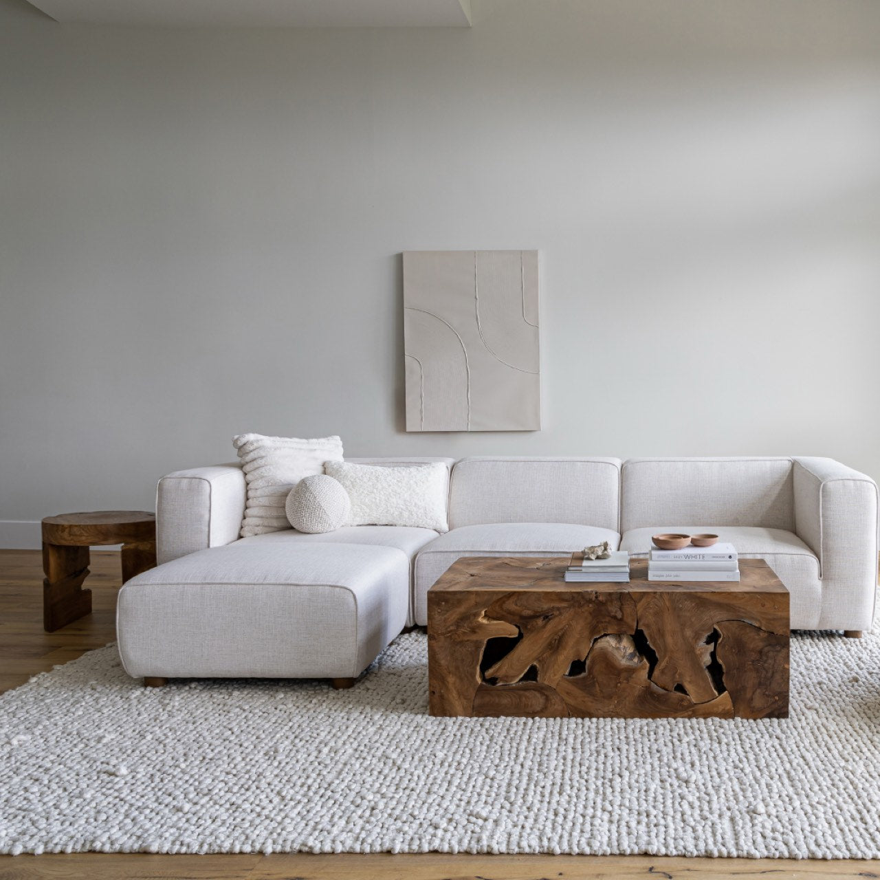 Faith  Sectional - Cream