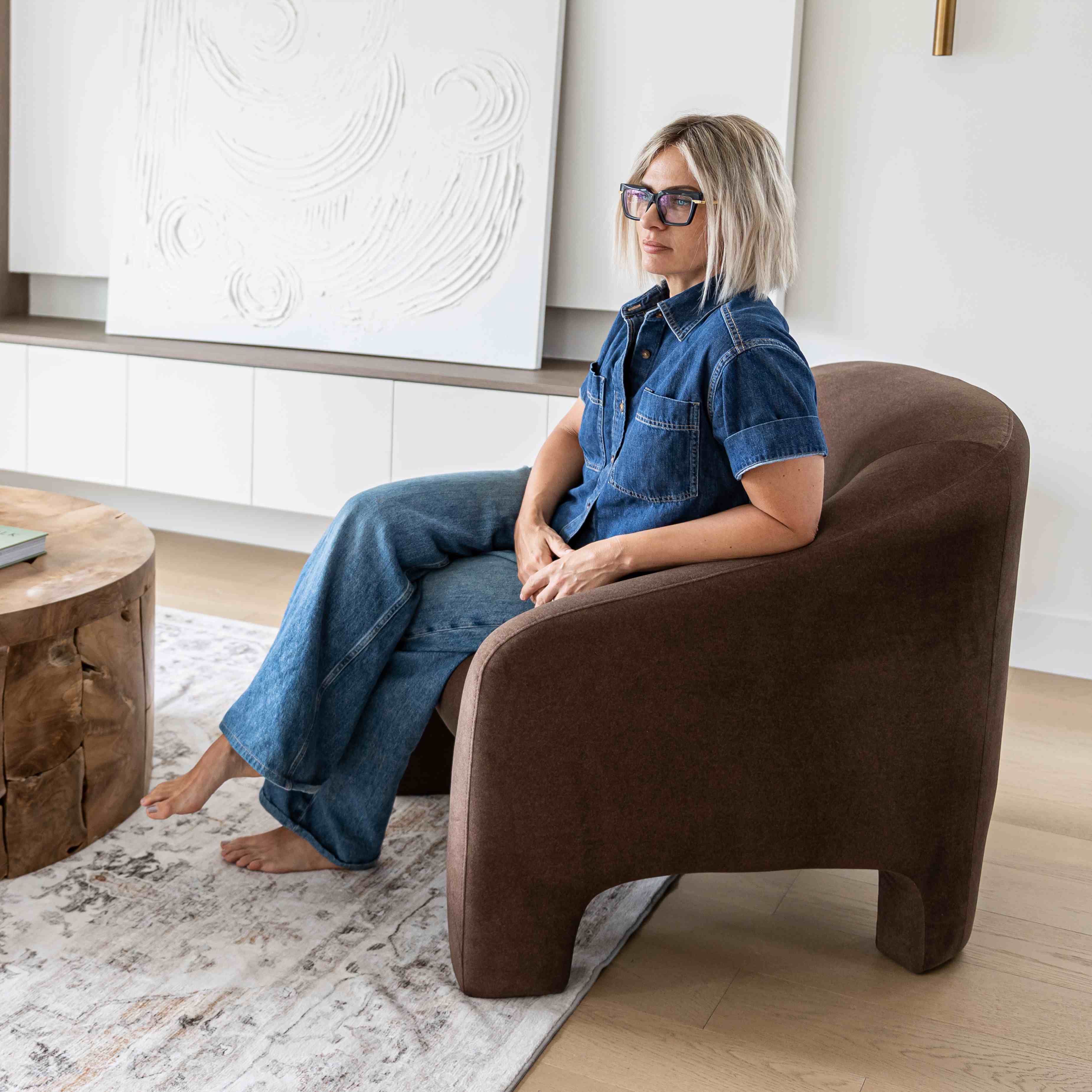 Farrah Chair - Velvet Coffee