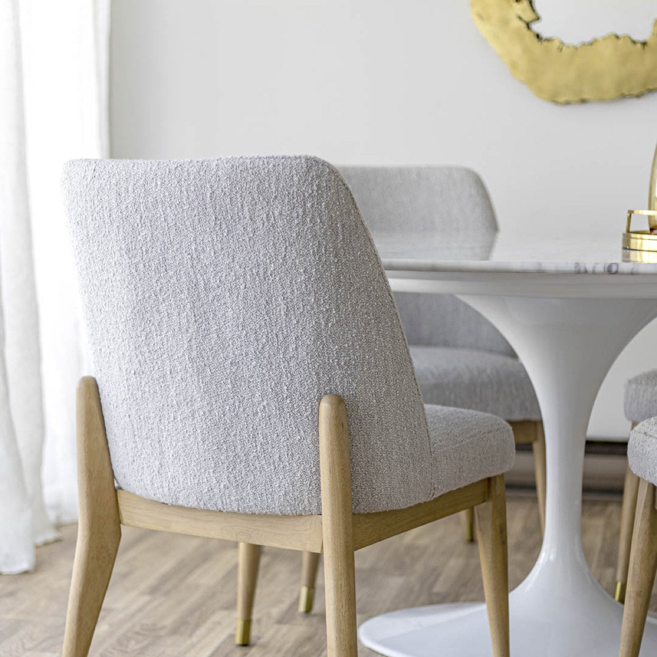 Fawcett Dining Chair - Taupe Boucle