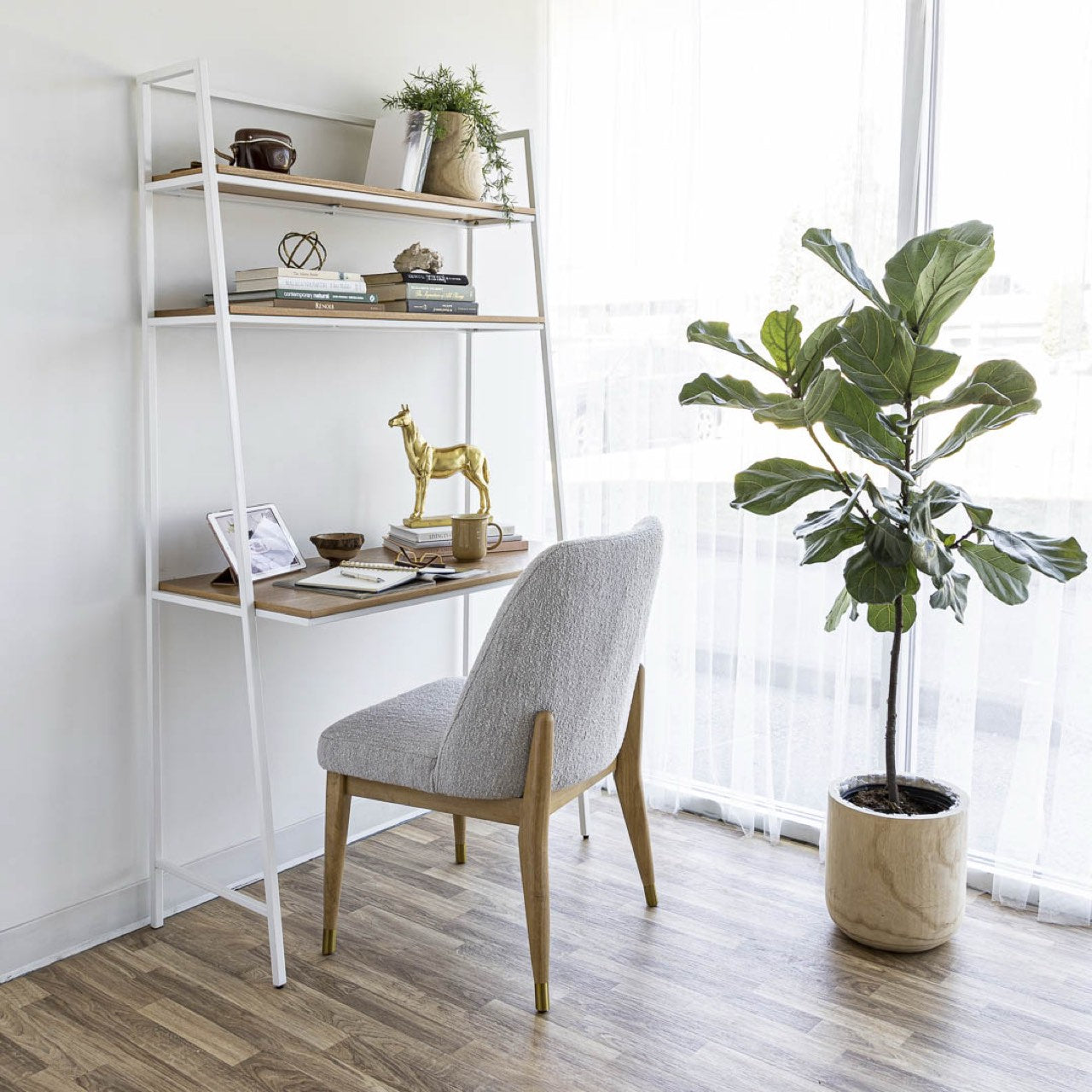 Fawcett Dining Chair - Taupe Boucle