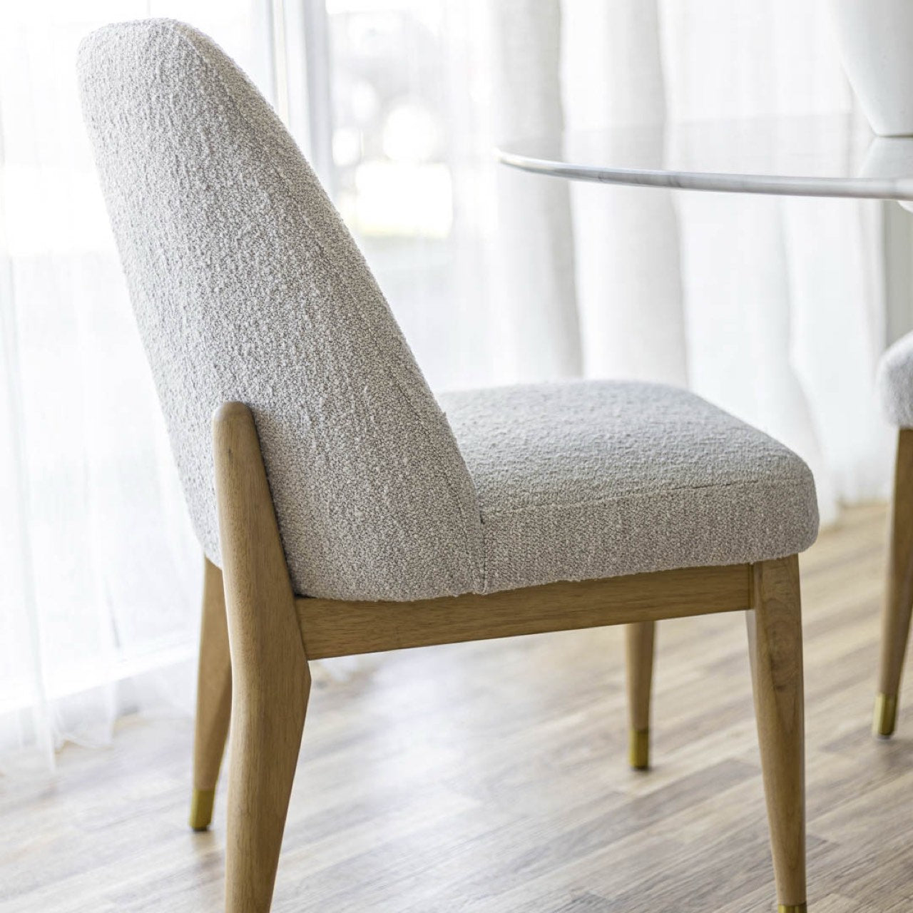 Fawcett Dining Chair - Taupe Boucle