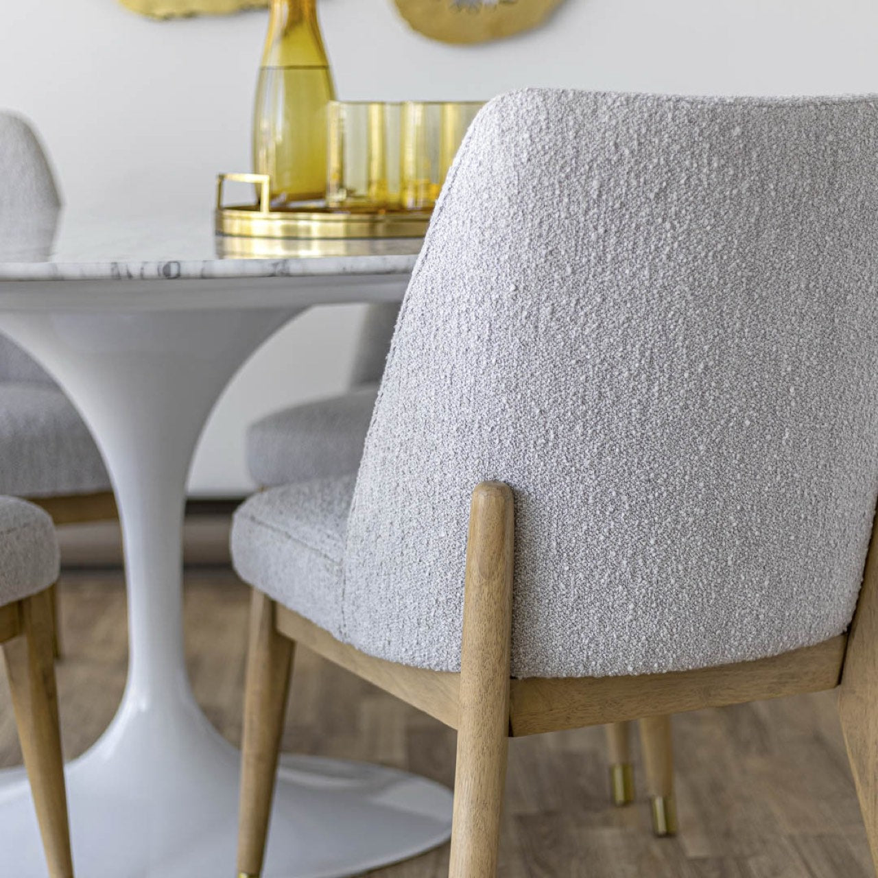 Fawcett Dining Chair - Taupe Boucle