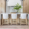 Fawcett Counter Stool - Taupe Boucle - Blonde