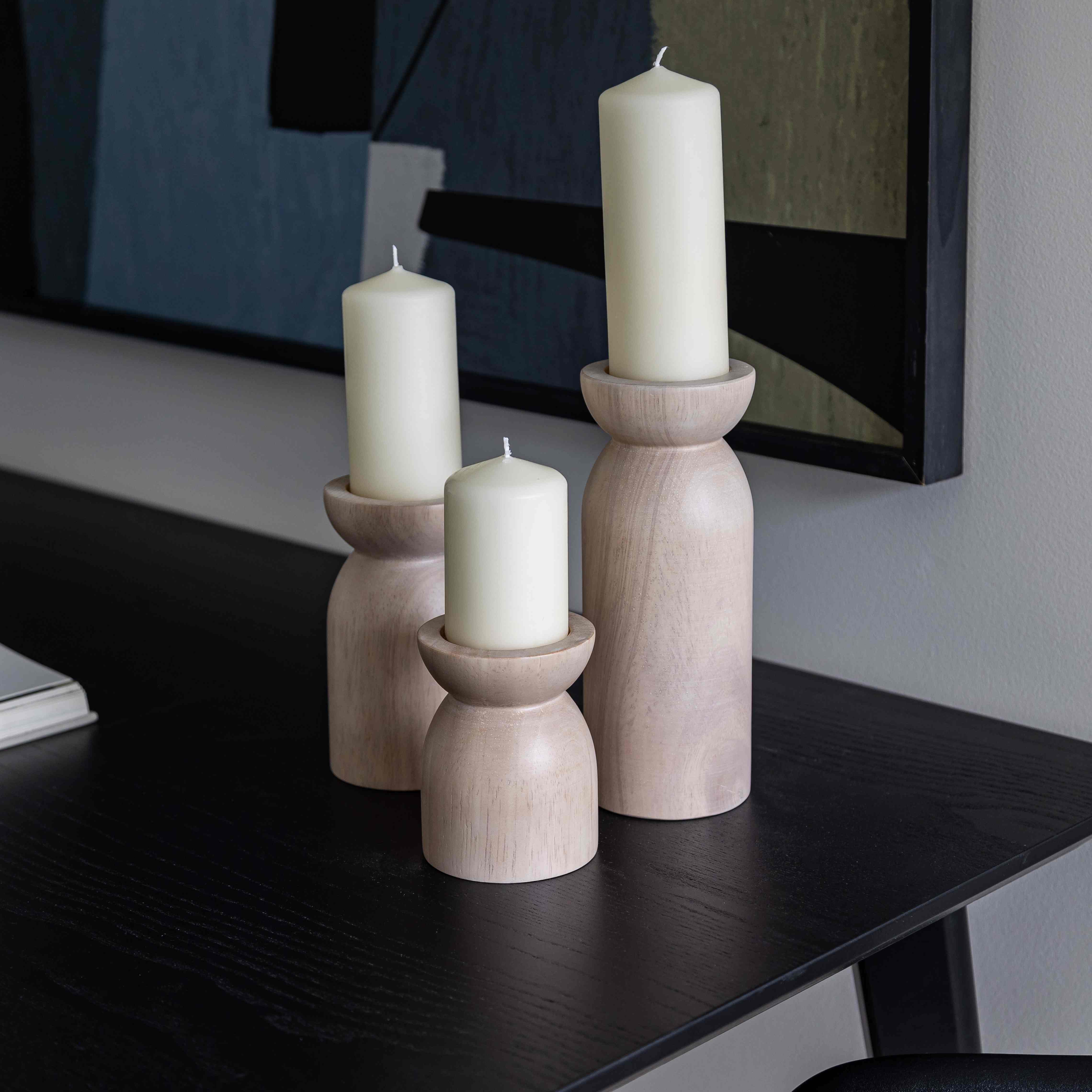 Fawn Pillar Candle Holder (Set of 3)