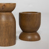 Fawn Pillar Candle Holder (Set of 3) - Smoked Chestnut