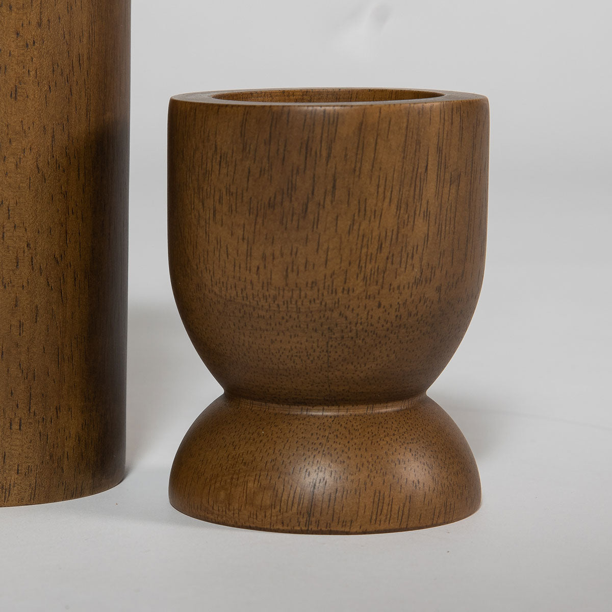 Fawn Pillar Candle Holder (Set of 3) - Smoked Chestnut