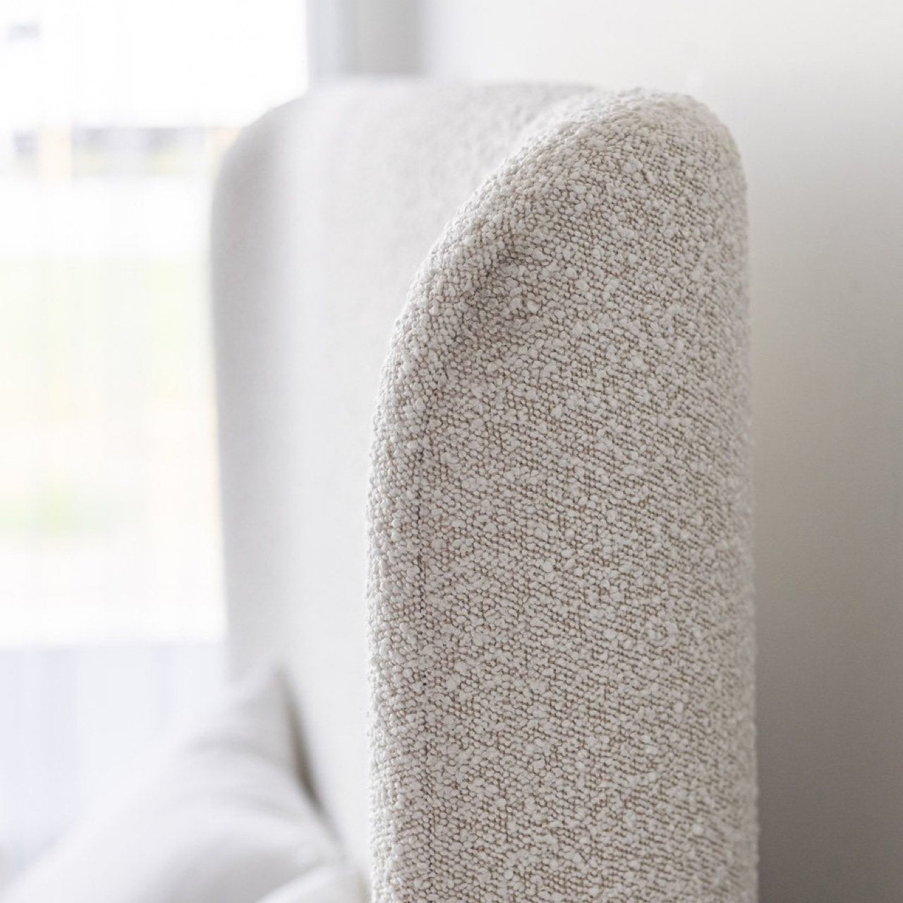 Faye Queen Bed - Off White