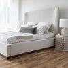 Faye Queen Bed - Off White