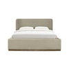 Faye Queen Storage Bed - Velvet Sandstorm