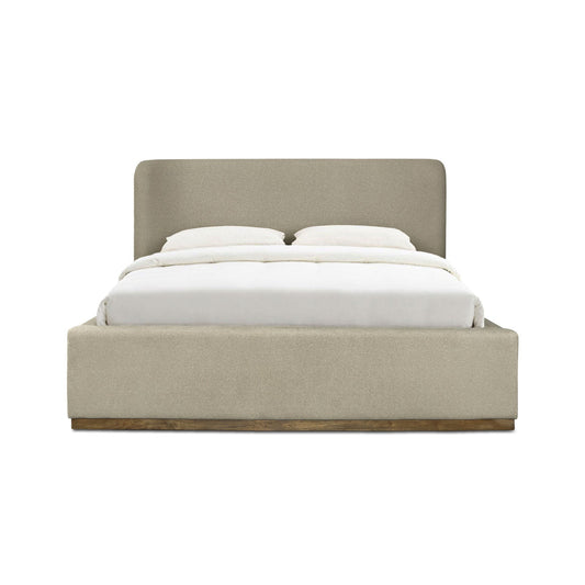 Faye Queen Storage Bed - Velvet Sandstorm