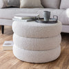 Fiel Ottoman - Off White Boucle - S