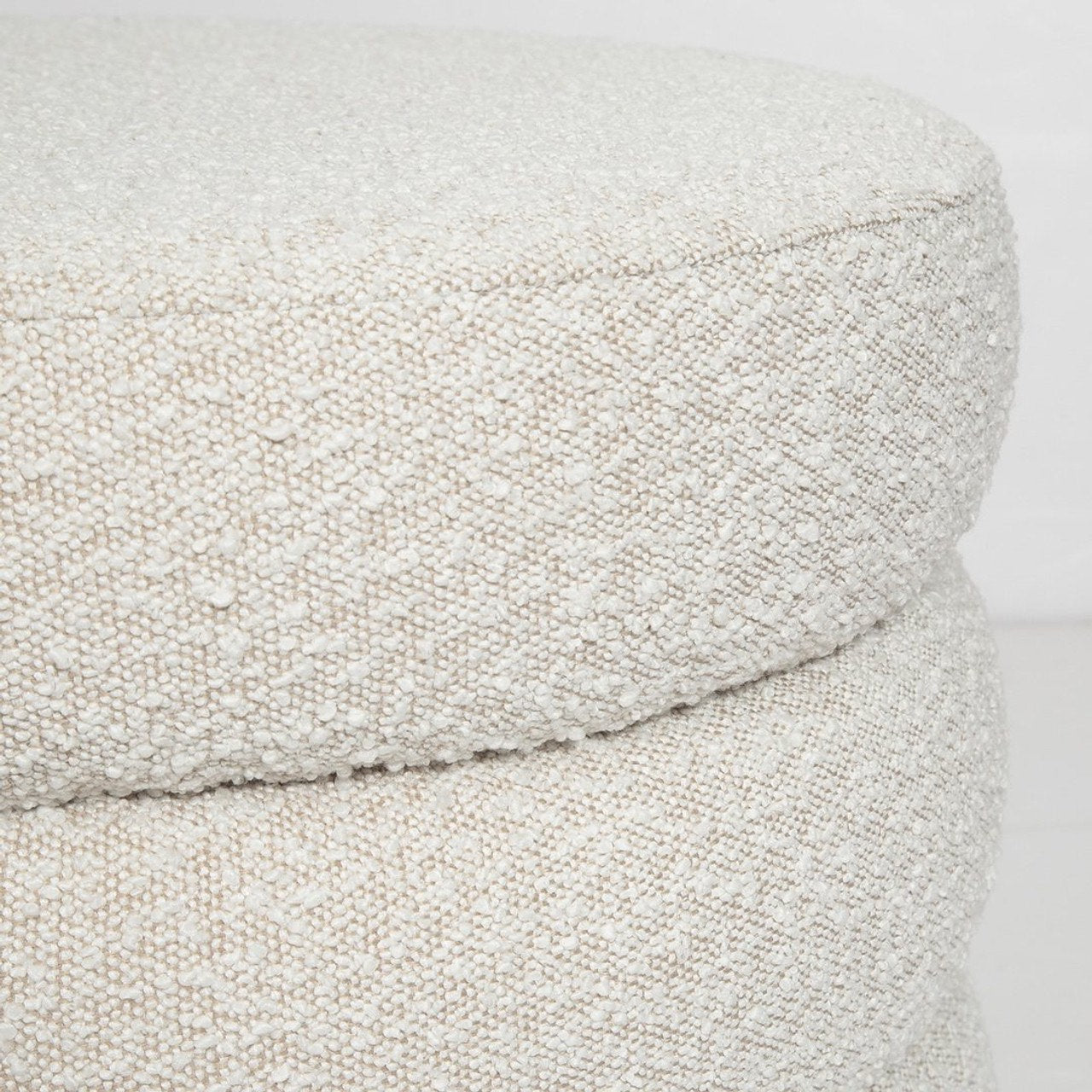 Fiel Ottoman - Off White Boucle - S