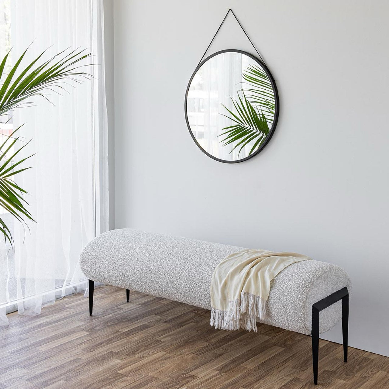 Fisher Bench - Off White Boucle