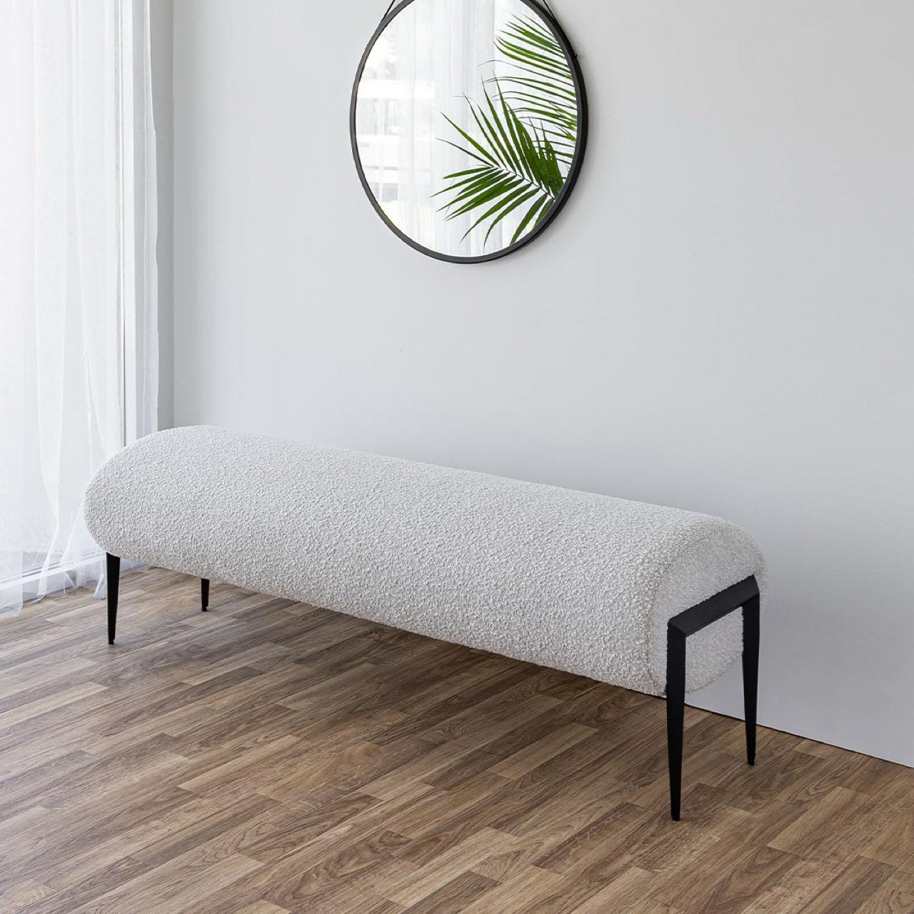 Fisher Bench - Off White Boucle