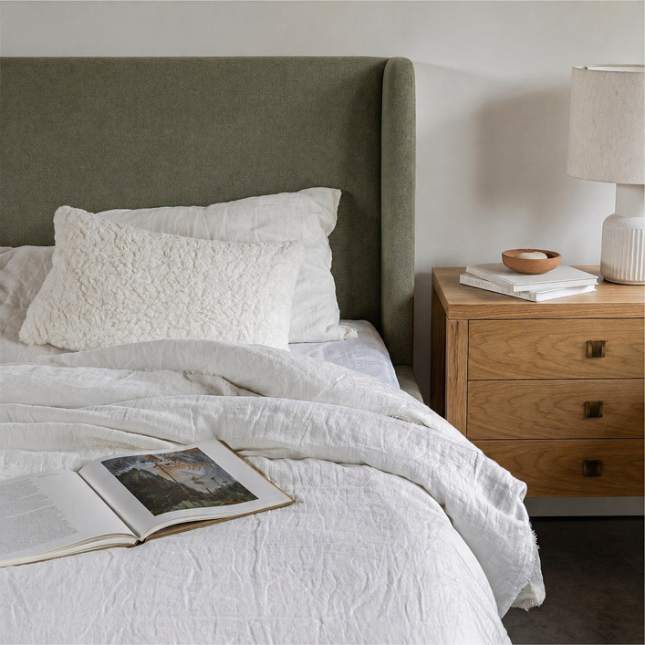 Fizz Queen Bed - Velvet Fern
