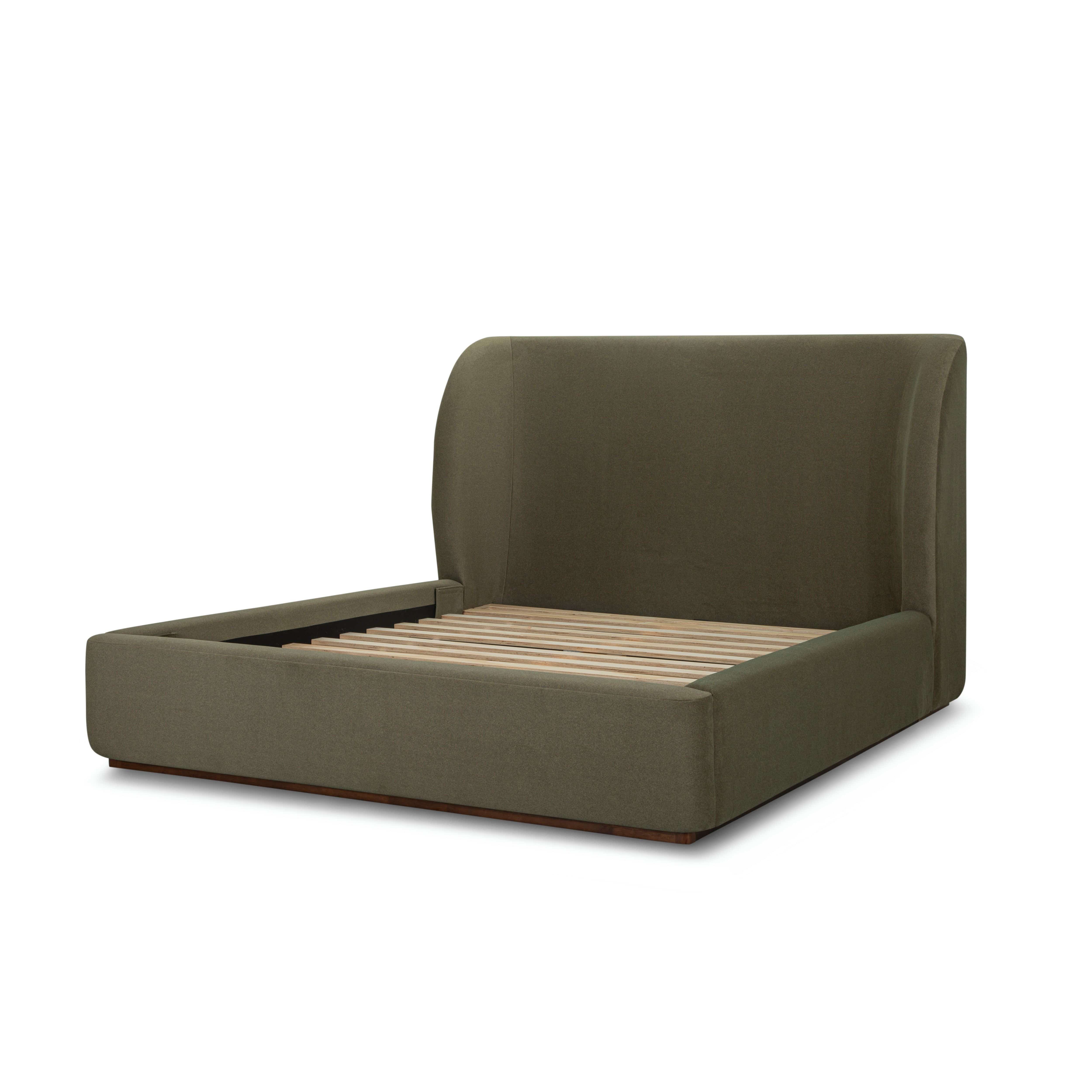Fizz Queen Bed - Velvet Fern