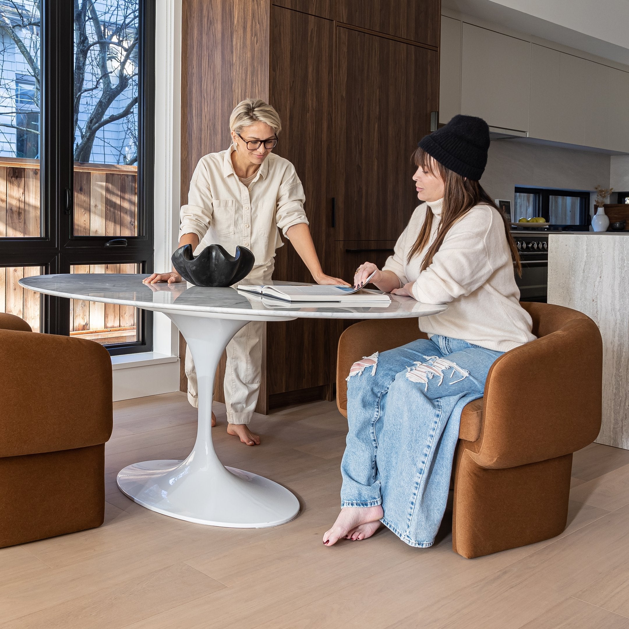 Flute Condo Dining Table - Oval