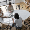 Flute Dining Table - Oval